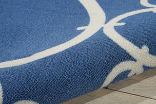 Nourison Sun and Shade SND02 Connected Navy Area Rug by Waverly Detail Image