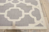 Nourison Sun and Shade SND04 Lovely Lattice Grey Area Rug by Waverly Detail Image