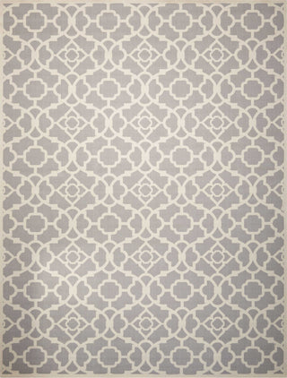 Nourison Sun and Shade SND04 Lovely Lattice Grey Area Rug by Waverly