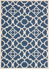 Nourison Sun and Shade SND04 Lovely Lattice Lapis Area Rug by Waverly