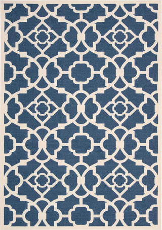 Nourison Sun and Shade SND04 Lovely Lattice Lapis Area Rug by Waverly