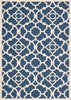 Nourison Sun and Shade SND04 Lovely Lattice Lapis Area Rug by Waverly 5'3'' X 7'5''