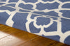 Nourison Sun and Shade SND04 Lovely Lattice Lapis Area Rug by Waverly Detail Image
