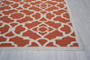 Nourison Sun and Shade SND04 Lovely Lattice Sienna Area Rug by Waverly Detail Image