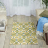 Nourison Sun and Shade SND05 Izmir Ikat Avocado Area Rug by Waverly Room Scene 2