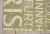 Nourison Sun and Shade SND10 Pattern Destinations Wasabi Area Rug by Waverly Corner Image