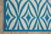Nourison Sun and Shade SND19 Centro Azure Area Rug by Waverly Corner Image