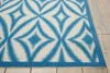 Nourison Sun and Shade SND19 Centro Azure Area Rug by Waverly Detail Image