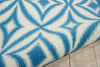 Nourison Sun and Shade SND19 Centro Azure Area Rug by Waverly Detail Image