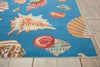 Nourison Sun and Shade SND22 Low Tide Azure Area Rug by Waverly Detail Image