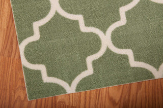 Nourison Wav01/Sun and Shade SND25 Moss Area Rug by Waverly Corner Image