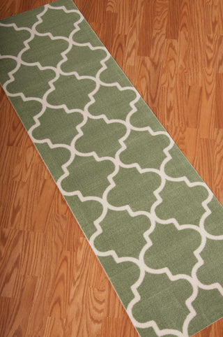 Nourison Wav01/Sun and Shade SND25 Moss Area Rug by Waverly 