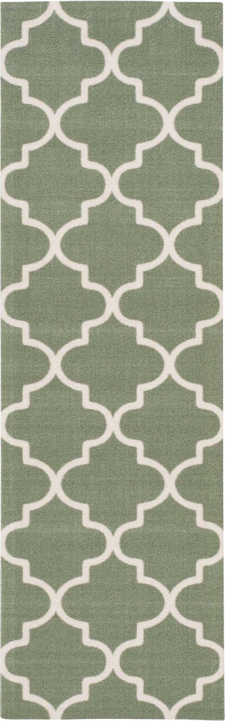 Nourison Wav01/Sun and Shade SND25 Moss Area Rug by Waverly main image