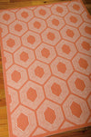 Nourison Wav01/Sun and Shade SND26 Tangerine Area Rug by Waverly Main Image