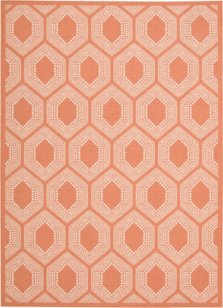 Nourison Wav01/Sun and Shade SND26 Tangerine Area Rug by Waverly main image