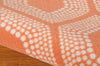 Nourison Wav01/Sun and Shade SND26 Tangerine Area Rug by Waverly Detail Image