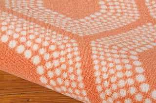 Nourison Wav01/Sun and Shade SND26 Tangerine Area Rug by Waverly Detail Image