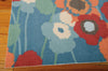 Nourison Sun and Shade SND27 Pic-A Poppy Blue Bell Area Rug by Waverly Corner Image