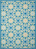 Nourison Sun and Shade SND29 Starry Eyed Porcelain Area Rug by Waverly 5'3'' X 7'5''