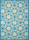 Nourison Sun and Shade SND29 Starry Eyed Porcelain Area Rug by Waverly 5'3'' X 7'5''