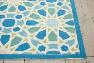 Nourison Sun and Shade SND29 Starry Eyed Porcelain Area Rug by Waverly Detail Image