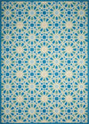 Nourison Sun and Shade SND29 Starry Eyed Porcelain Area Rug by Waverly 7'9'' X 10'10''