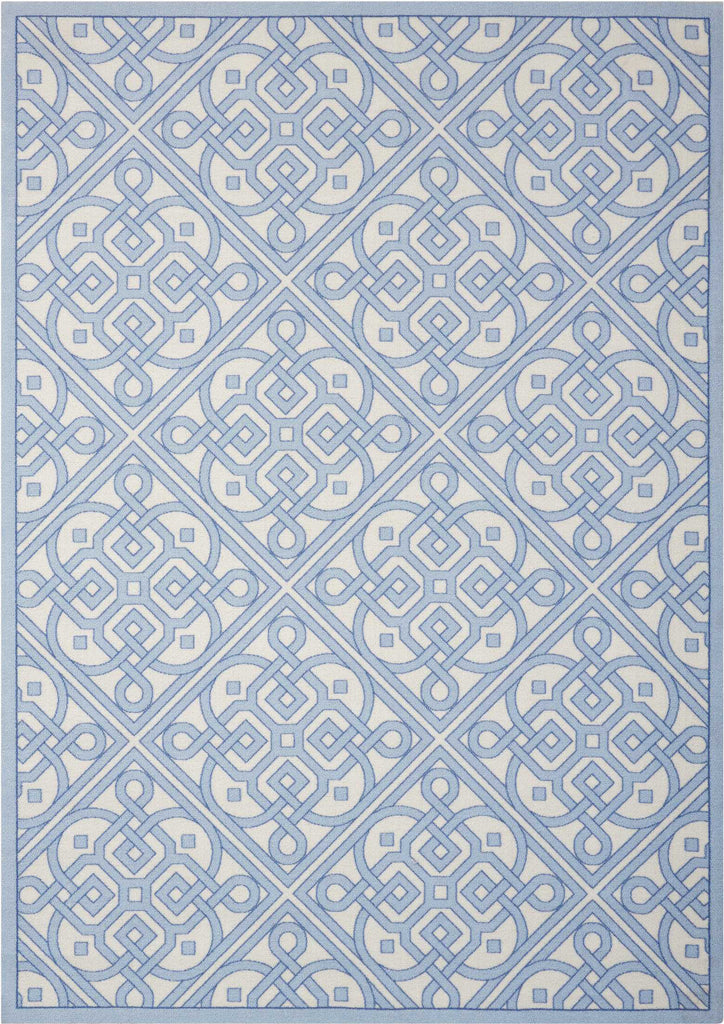 Nourison Sun and Shade SND31 Lace It Up Aquarium Area Rug by Waverly 5'3'' X 7'5''