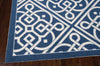 Nourison Sun and Shade SND31 Lace It Up Navy Area Rug by Waverly Corner Image