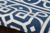 Nourison Sun and Shade SND31 Lace It Up Navy Area Rug by Waverly Detail Image