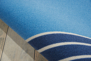 Nourison Wav01/Sun and Shade SND45 Blue Area Rug by Waverly Detail Image