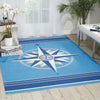 Nourison Wav01/Sun and Shade SND45 Blue Area Rug by Waverly Room Image Feature