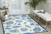 Nourison Wav01/Sun and Shade SND48 Ivory Area Rug by Waverly Room Image