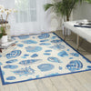 Nourison Wav01/Sun and Shade SND48 Ivory Area Rug by Waverly Room Image Feature
