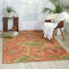 Nourison Global Awakening WGA01 Imperial Dress Spice Area Rug by Waverly Room Image