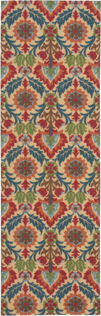Nourison Global Awakening WGA03 Santa Maria Spice Area Rug by Waverly