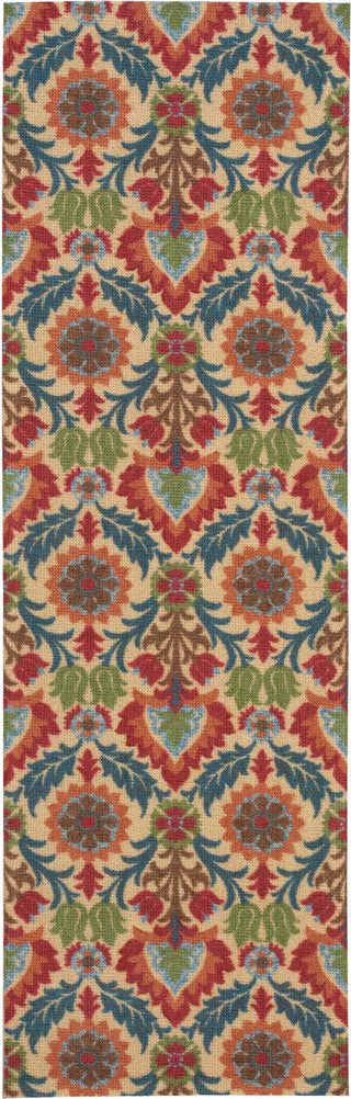 Nourison Global Awakening WGA03 Santa Maria Spice Area Rug by Waverly