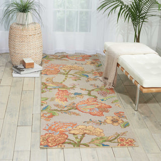 Nourison Global Awakening WGA05 Casablanca Rose Smoke Area Rug by Waverly Room Image Feature