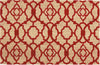 Nourison Wav17 Greetings WGT02 Red Area Rug by Waverly main image