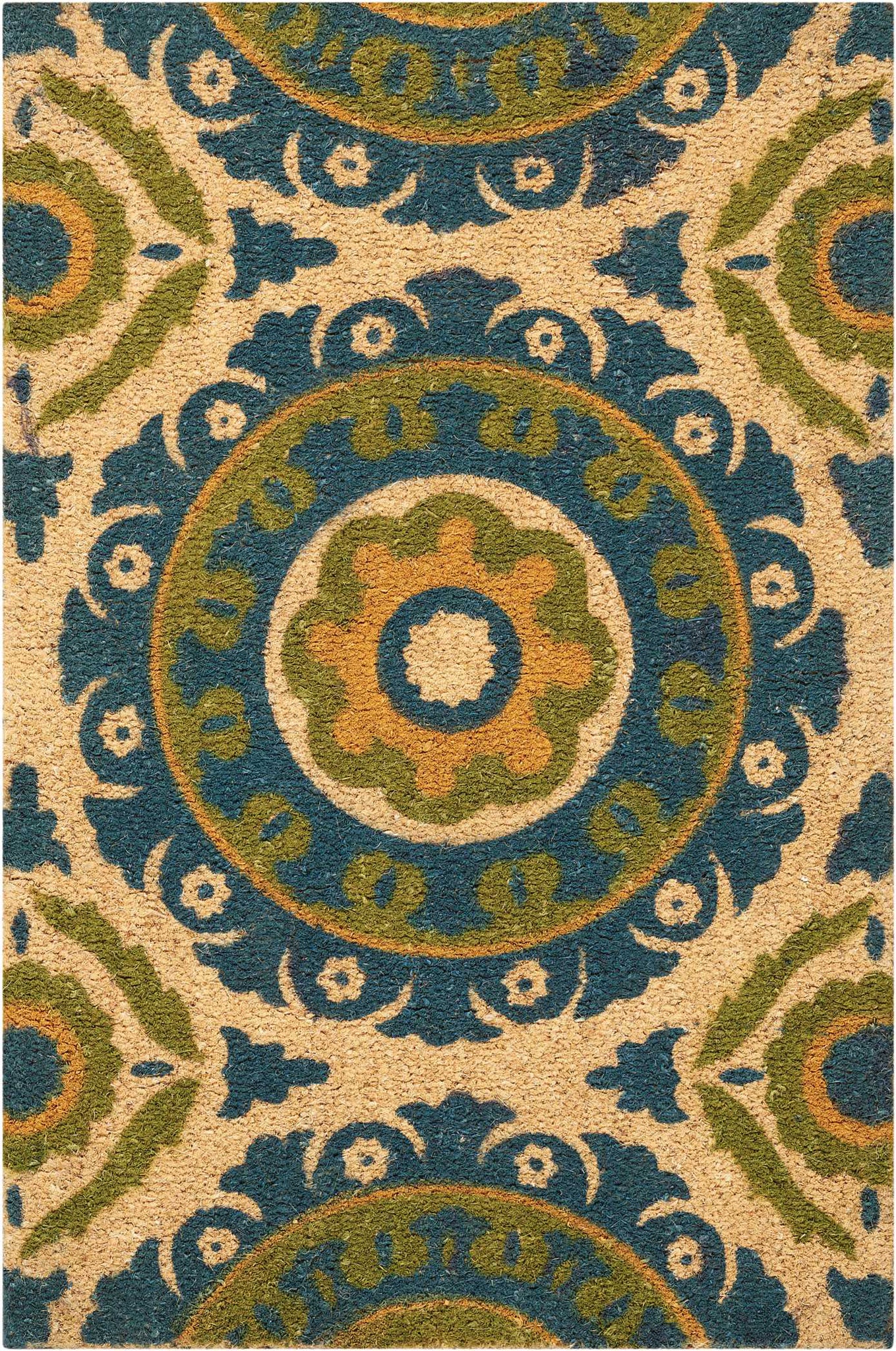 Nourison Wav17 Greetings WGT15 Blue Green Area Rug Mirror by Waverly main image