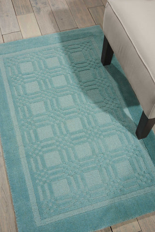 Nourison Westport WP32 Aqua Area Rug Room Image