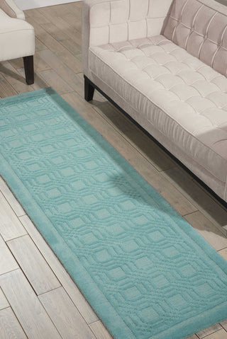 Nourison Westport WP32 Aqua Area Rug Room Image Feature