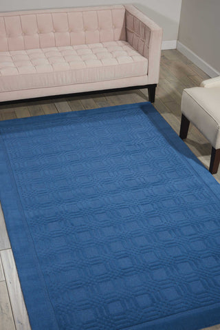 Nourison Westport WP32 Blue Area Rug Room Image Feature