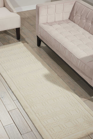 Nourison Westport WP32 Ivory Area Rug Room Image Feature