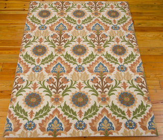 Nourison Global Awakening WGA03 Santa Maria Pear Area Rug by Waverly 5' X 7' Floor Shot Feature