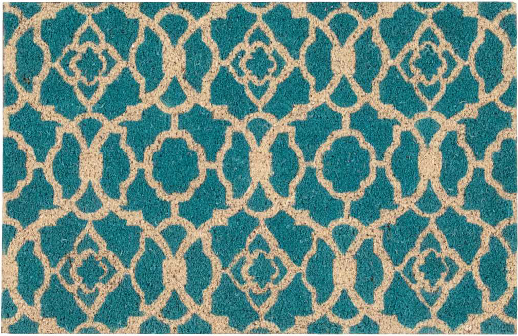 Nourison Wav17 Greetings WGT02 Teal Area Rug by Waverly main image