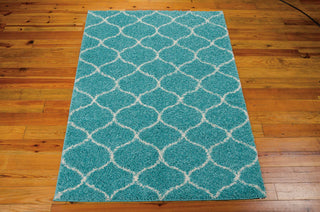 Nourison Windsor WIN01 Teal Area Rug Main Image