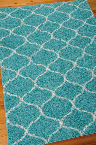 Nourison Windsor WIN01 Teal Area Rug Main Image