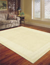 Nourison Westport WP20 Ivory Area Rug 5' X 8' Living Space Shot Feature
