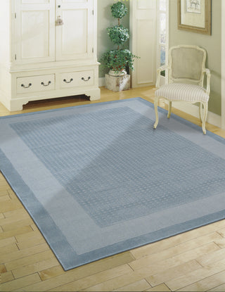 Nourison Westport WP30 Blue Area Rug 5' X 8' Living Space Shot Feature