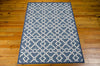 Nourison Treasures WTR01 Artistic Twist Blue Jay Area Rug by Waverly 5' X 7' Floor Shot Feature